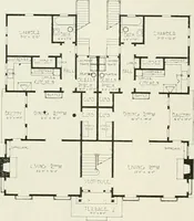 Picture 57 of 103 from De luxe flats : a book on flats and duplex homes ; showing the latest advance designs of this particular type of architecture, published to meet the requirements of all those who desire to study the flat or duplex home in its latest development. (1920), leaf 38