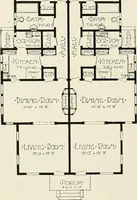Picture 66 of 103 from De luxe flats : a book on flats and duplex homes ; showing the latest advance designs of this particular type of architecture, published to meet the requirements of all those who desire to study the flat or duplex home in its latest development. (1920), leaf 43