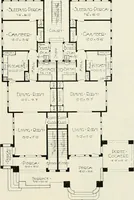 Picture 70 of 103 from De luxe flats : a book on flats and duplex homes ; showing the latest advance designs of this particular type of architecture, published to meet the requirements of all those who desire to study the flat or duplex home in its latest development. (1920), leaf 46