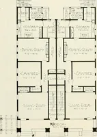 Picture 73 of 103 from De luxe flats : a book on flats and duplex homes ; showing the latest advance designs of this particular type of architecture, published to meet the requirements of all those who desire to study the flat or duplex home in its latest development. (1920), leaf 48