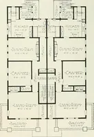 Picture 74 of 103 from De luxe flats : a book on flats and duplex homes ; showing the latest advance designs of this particular type of architecture, published to meet the requirements of all those who desire to study the flat or duplex home in its latest development. (1920), leaf 48