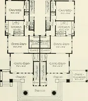 Picture 85 of 103 from De luxe flats : a book on flats and duplex homes ; showing the latest advance designs of this particular type of architecture, published to meet the requirements of all those who desire to study the flat or duplex home in its latest development. (1920), leaf 54