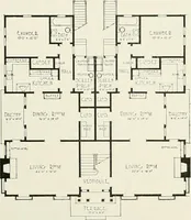 Picture 88 of 103 from De luxe flats : a book on flats and duplex homes ; showing the latest advance designs of this particular type of architecture, published to meet the requirements of all those who desire to study the flat or duplex home in its latest development. (1920), leaf 56