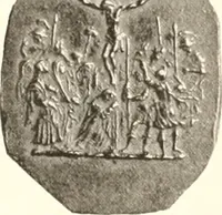 An illustration from De luxe illustrated catalogue of the treasures and antiquities illustrating the golden age of Italian art, belonging to the famous expert and antiquarian, Signor Stefano Bardini, of Florence, Italy; (1918)