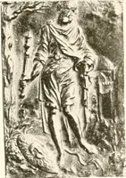 An illustration from De luxe illustrated catalogue of the treasures and antiquities illustrating the golden age of Italian art, belonging to the famous expert and antiquarian, Signor Stefano Bardini, of Florence, Italy; (1918)