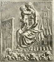 An illustration from De luxe illustrated catalogue of the treasures and antiquities illustrating the golden age of Italian art, belonging to the famous expert and antiquarian, Signor Stefano Bardini, of Florence, Italy; (1918)