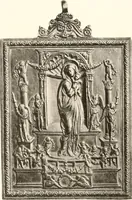 An illustration from De luxe illustrated catalogue of the treasures and antiquities illustrating the golden age of Italian art, belonging to the famous expert and antiquarian, Signor Stefano Bardini, of Florence, Italy; (1918)