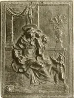 An illustration from De luxe illustrated catalogue of the treasures and antiquities illustrating the golden age of Italian art, belonging to the famous expert and antiquarian, Signor Stefano Bardini, of Florence, Italy; (1918)