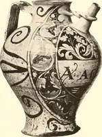 An illustration from De luxe illustrated catalogue of the treasures and antiquities illustrating the golden age of Italian art, belonging to the famous expert and antiquarian, Signor Stefano Bardini, of Florence, Italy; (1918)
