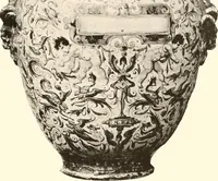 An illustration from De luxe illustrated catalogue of the treasures and antiquities illustrating the golden age of Italian art, belonging to the famous expert and antiquarian, Signor Stefano Bardini, of Florence, Italy; (1918)