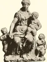 An illustration from De luxe illustrated catalogue of the treasures and antiquities illustrating the golden age of Italian art, belonging to the famous expert and antiquarian, Signor Stefano Bardini, of Florence, Italy; (1918)
