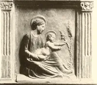 An illustration from De luxe illustrated catalogue of the treasures and antiquities illustrating the golden age of Italian art, belonging to the famous expert and antiquarian, Signor Stefano Bardini, of Florence, Italy; (1918)