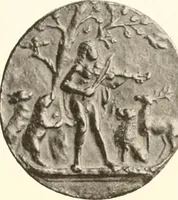 An illustration from De luxe illustrated catalogue of the treasures and antiquities illustrating the golden age of Italian art, belonging to the famous expert and antiquarian, Signor Stefano Bardini, of Florence, Italy; (1918)