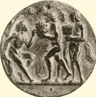 An illustration from De luxe illustrated catalogue of the treasures and antiquities illustrating the golden age of Italian art, belonging to the famous expert and antiquarian, Signor Stefano Bardini, of Florence, Italy; (1918)