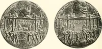 An illustration from De luxe illustrated catalogue of the treasures and antiquities illustrating the golden age of Italian art, belonging to the famous expert and antiquarian, Signor Stefano Bardini, of Florence, Italy; (1918)