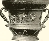 An illustration from De luxe illustrated catalogue of the treasures and antiquities illustrating the golden age of Italian art, belonging to the famous expert and antiquarian, Signor Stefano Bardini, of Florence, Italy; (1918)