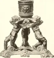 An illustration from De luxe illustrated catalogue of the treasures and antiquities illustrating the golden age of Italian art, belonging to the famous expert and antiquarian, Signor Stefano Bardini, of Florence, Italy; (1918)