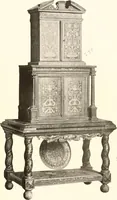 An illustration from De luxe illustrated catalogue of the treasures and antiquities illustrating the golden age of Italian art, belonging to the famous expert and antiquarian, Signor Stefano Bardini, of Florence, Italy; (1918)