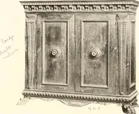 An illustration from De luxe illustrated catalogue of the treasures and antiquities illustrating the golden age of Italian art, belonging to the famous expert and antiquarian, Signor Stefano Bardini, of Florence, Italy; (1918)