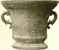 An illustration from De luxe illustrated catalogue of the treasures and antiquities illustrating the golden age of Italian art, belonging to the famous expert and antiquarian, Signor Stefano Bardini, of Florence, Italy; (1918)