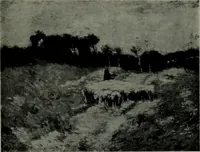 An illustration from De luxe illustrated catalogue of the notable art collection formed by the late George A. Hearn ... to be sold at unrestricted public sale, as directed by the terms of the will, Clarkson Cowl, Herbert Spencer Greims and George E. Schank, executors, on the afternoons and evenings at the places herein stated .. (1918)