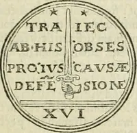 An illustration from De monetis et re nvmaria libri dvo: qvorvm primvs artem cvdendae monetae, secvndvs vero qvaestionvm monetariarvm decisiones continet. His accesservnt tractatvs varii atqve vtiles, necnon consilia, singvlaresqve additiones tam veterum, quàm neotericorum authorum, qui de monetis... scripserunt .. (1591)