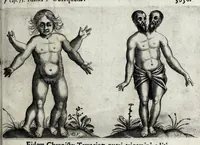 Picture 4 of 26 from De monstrorum caussis, natura, et differentiis libri duo : in quibus ex rei natura monstrorum historiae, caussae, generationes, & differentiae plurimae a sapientibus intactae : cum generatim & in plantarum, & belluarum genere, tum seorsum in humana specie tractantur : multis illustrium autorum locis difficillimis explanatis de masculo parturiente, de feminis in viros mutatis, de hermaphroditorum natura, de dissimilium specierum : venere prolifica, de castratorum fecunditate, depuero lapidescente, de anomantis aurea parte, alijsque admirabilibus (1634), leaf 37