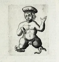 Picture 8 of 26 from De monstrorum caussis, natura, et differentiis libri duo : in quibus ex rei natura monstrorum historiae, caussae, generationes, & differentiae plurimae a sapientibus intactae : cum generatim & in plantarum, & belluarum genere, tum seorsum in humana specie tractantur : multis illustrium autorum locis difficillimis explanatis de masculo parturiente, de feminis in viros mutatis, de hermaphroditorum natura, de dissimilium specierum : venere prolifica, de castratorum fecunditate, depuero lapidescente, de anomantis aurea parte, alijsque admirabilibus (1634), leaf 97