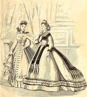 An illustration from Demorest's illustrated monthly and Mme Demorest's mirror of fashions, 1865 April (1865)