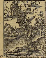 Picture 15 of 167 from Den Bibel, met grooter neersticheyt gecorrigeert : eñ op die canten gheset den ouderdom der werelt : ende hoe lange die gheschiedenissen ende historien der Bibelen elck int zijn voor Christus gheboorte gheweest zijn : ende daer bi vergadert wt fasciculus temporum, ende wt dye cronike va alder werelt, die principael historie der machtiger heydenscher conincrijcke, daer die heylige scrift oock dickwils af vermaent, tot een claerder verstant der Bibelscher historien : ende oock een onderscheyt der tijden te hebben (1535), leaf 24