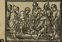 Picture 16 of 167 from Den Bibel, met grooter neersticheyt gecorrigeert : eñ op die canten gheset den ouderdom der werelt : ende hoe lange die gheschiedenissen ende historien der Bibelen elck int zijn voor Christus gheboorte gheweest zijn : ende daer bi vergadert wt fasciculus temporum, ende wt dye cronike va alder werelt, die principael historie der machtiger heydenscher conincrijcke, daer die heylige scrift oock dickwils af vermaent, tot een claerder verstant der Bibelscher historien : ende oock een onderscheyt der tijden te hebben (1535), leaf 31