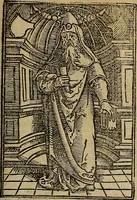 Picture 90 of 167 from Den Bibel, met grooter neersticheyt gecorrigeert : eñ op die canten gheset den ouderdom der werelt : ende hoe lange die gheschiedenissen ende historien der Bibelen elck int zijn voor Christus gheboorte gheweest zijn : ende daer bi vergadert wt fasciculus temporum, ende wt dye cronike va alder werelt, die principael historie der machtiger heydenscher conincrijcke, daer die heylige scrift oock dickwils af vermaent, tot een claerder verstant der Bibelscher historien : ende oock een onderscheyt der tijden te hebben (1535), leaf 414