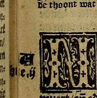 Picture 92 of 167 from Den Bibel, met grooter neersticheyt gecorrigeert : eñ op die canten gheset den ouderdom der werelt : ende hoe lange die gheschiedenissen ende historien der Bibelen elck int zijn voor Christus gheboorte gheweest zijn : ende daer bi vergadert wt fasciculus temporum, ende wt dye cronike va alder werelt, die principael historie der machtiger heydenscher conincrijcke, daer die heylige scrift oock dickwils af vermaent, tot een claerder verstant der Bibelscher historien : ende oock een onderscheyt der tijden te hebben (1535), leaf 416