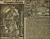 Picture 95 of 167 from Den Bibel, met grooter neersticheyt gecorrigeert : eñ op die canten gheset den ouderdom der werelt : ende hoe lange die gheschiedenissen ende historien der Bibelen elck int zijn voor Christus gheboorte gheweest zijn : ende daer bi vergadert wt fasciculus temporum, ende wt dye cronike va alder werelt, die principael historie der machtiger heydenscher conincrijcke, daer die heylige scrift oock dickwils af vermaent, tot een claerder verstant der Bibelscher historien : ende oock een onderscheyt der tijden te hebben (1535), leaf 451