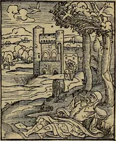 Picture 111 of 167 from Den Bibel, met grooter neersticheyt gecorrigeert : eñ op die canten gheset den ouderdom der werelt : ende hoe lange die gheschiedenissen ende historien der Bibelen elck int zijn voor Christus gheboorte gheweest zijn : ende daer bi vergadert wt fasciculus temporum, ende wt dye cronike va alder werelt, die principael historie der machtiger heydenscher conincrijcke, daer die heylige scrift oock dickwils af vermaent, tot een claerder verstant der Bibelscher historien : ende oock een onderscheyt der tijden te hebben (1535), leaf 610