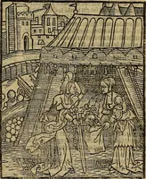 Picture 114 of 167 from Den Bibel, met grooter neersticheyt gecorrigeert : eñ op die canten gheset den ouderdom der werelt : ende hoe lange die gheschiedenissen ende historien der Bibelen elck int zijn voor Christus gheboorte gheweest zijn : ende daer bi vergadert wt fasciculus temporum, ende wt dye cronike va alder werelt, die principael historie der machtiger heydenscher conincrijcke, daer die heylige scrift oock dickwils af vermaent, tot een claerder verstant der Bibelscher historien : ende oock een onderscheyt der tijden te hebben (1535), leaf 624