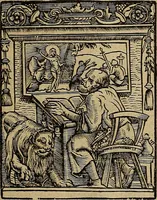 Picture 118 of 167 from Den Bibel, met grooter neersticheyt gecorrigeert : eñ op die canten gheset den ouderdom der werelt : ende hoe lange die gheschiedenissen ende historien der Bibelen elck int zijn voor Christus gheboorte gheweest zijn : ende daer bi vergadert wt fasciculus temporum, ende wt dye cronike va alder werelt, die principael historie der machtiger heydenscher conincrijcke, daer die heylige scrift oock dickwils af vermaent, tot een claerder verstant der Bibelscher historien : ende oock een onderscheyt der tijden te hebben (1535), leaf 732