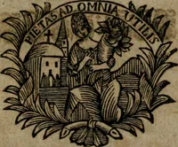 An illustration from Dend første Part af adskillige danske Emblemata : med sine hosføyede Moralia, samlede til Tiids-Fordriv for det danske Sprogs Elskere (1732)