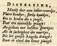 An illustration from Den distelvink. ... (1649)