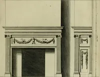 An illustration from Den doorluchtigen hooghgeboren vorst eñ heere Wilhem Henrick, van Gods genade Prince van Orange, werden dese afbeeldingen, van weinighe schoorsteen-wercken, meest ten bevele vande doorl. hooghgeborene Zijne Hooch.ts Heeren grootvader, vader en vrouw grootmoeder (1655)