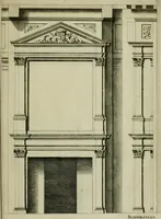 An illustration from Den doorluchtigen hooghgeboren vorst eñ heere Wilhem Henrick, van Gods genade Prince van Orange, werden dese afbeeldingen, van weinighe schoorsteen-wercken, meest ten bevele vande doorl. hooghgeborene Zijne Hooch.ts Heeren grootvader, vader en vrouw grootmoeder (1655)