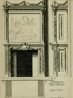 An illustration from Den doorluchtigen hooghgeboren vorst eñ heere Wilhem Henrick, van Gods genade Prince van Orange, werden dese afbeeldingen, van weinighe schoorsteen-wercken, meest ten bevele vande doorl. hooghgeborene Zijne Hooch.ts Heeren grootvader, vader en vrouw grootmoeder (1655)