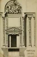 An illustration from Den doorluchtigen hooghgeboren vorst eñ heere Wilhem Henrick, van Gods genade Prince van Orange, werden dese afbeeldingen, van weinighe schoorsteen-wercken, meest ten bevele vande doorl. hooghgeborene Zijne Hooch.ts Heeren grootvader, vader en vrouw grootmoeder (1655)
