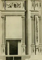 An illustration from Den doorluchtigen hooghgeboren vorst eñ heere Wilhem Henrick, van Gods genade Prince van Orange, werden dese afbeeldingen, van weinighe schoorsteen-wercken, meest ten bevele vande doorl. hooghgeborene Zijne Hooch.ts Heeren grootvader, vader en vrouw grootmoeder (1655)