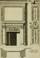 An illustration from Den doorluchtigen hooghgeboren vorst eñ heere Wilhem Henrick, van Gods genade Prince van Orange, werden dese afbeeldingen, van weinighe schoorsteen-wercken, meest ten bevele vande doorl. hooghgeborene Zijne Hooch.ts Heeren grootvader, vader en vrouw grootmoeder (1655)