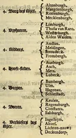 An illustration from De nieuwe bereysde wereldt ofte een korte en bondige beschryvinghe van alle landen en coningrijcken van dien. : Waer inne yder bysonderlijck zijn manieren van leven, religien, huyschoudinge en vrucktbaerheyt haerder landen werden aengewesen : mitsgaders aller pausen, keysers, konigen en vorsten successie, begin en eynde. (1662)