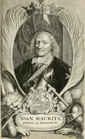 Picture 4 of 130 from De nieuwe en onbekende weereld, of, Beschryving van America en 't zuid-land : vervaetende d'oorsprong der Americaenen en zuid-landers, gedenkwaerdige togten derwaerds, gelegendheid der vaste kusten, eilanden, steden, sterkten, dorpen, tempels, bergen, fonteinen, stroomen, huisen, de natuur van beesten, boomen, planten en vreemde gewasschen, Gods-dienst en zeden, wonderlijke voorvallen, vereeuwde en nieuwe oorlogen: verciert met af-beeldsels na 't leven in America gemaekt, (1671), leaf 12