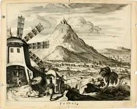 Picture 90 of 130 from De nieuwe en onbekende weereld, of, Beschryving van America en 't zuid-land : vervaetende d'oorsprong der Americaenen en zuid-landers, gedenkwaerdige togten derwaerds, gelegendheid der vaste kusten, eilanden, steden, sterkten, dorpen, tempels, bergen, fonteinen, stroomen, huisen, de natuur van beesten, boomen, planten en vreemde gewasschen, Gods-dienst en zeden, wonderlijke voorvallen, vereeuwde en nieuwe oorlogen: verciert met af-beeldsels na 't leven in America gemaekt, (1671), leaf 431