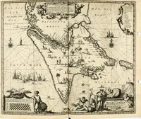 Picture 128 of 130 from De nieuwe en onbekende weereld, of, Beschryving van America en 't zuid-land : vervaetende d'oorsprong der Americaenen en zuid-landers, gedenkwaerdige togten derwaerds, gelegendheid der vaste kusten, eilanden, steden, sterkten, dorpen, tempels, bergen, fonteinen, stroomen, huisen, de natuur van beesten, boomen, planten en vreemde gewasschen, Gods-dienst en zeden, wonderlijke voorvallen, vereeuwde en nieuwe oorlogen: verciert met af-beeldsels na 't leven in America gemaekt, (1671), leaf 693