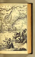 An illustration from De Nieuwe en onbekende Weereld: of Beschryving van America en 't Zuid-Land, : vervaetende d'oorsprong der Americænen en Zuid-Landers, gedenkwaerdige togten derwaerds, gelegendheid der vaste kusten, eilanden, steden, sterkten, dorpen, tempels, bergen, fonteinen, stroomen, huisen, de natuur van beesten, boomen, planten en vreemde gewasschen, gods-dienst en zeden, wonderlijke voorvallen, vereeuwde en nieuwe oorloogen: Verciert met af-beeldsels na 't leven in America gemaekt, (1671)